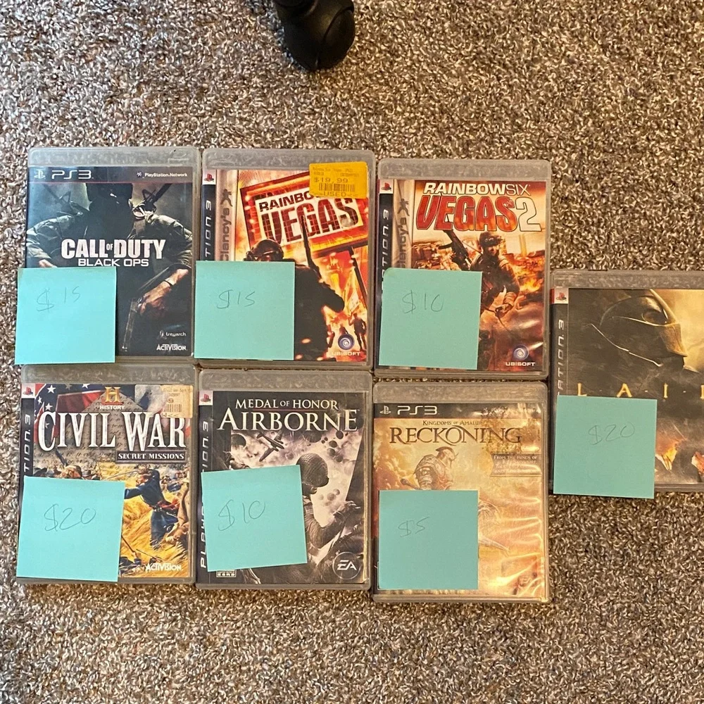 Sony PlayStation 3 pack of 7 games